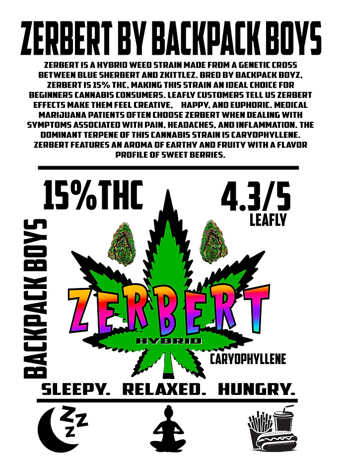 Zerbert Hybrid Weed Strain