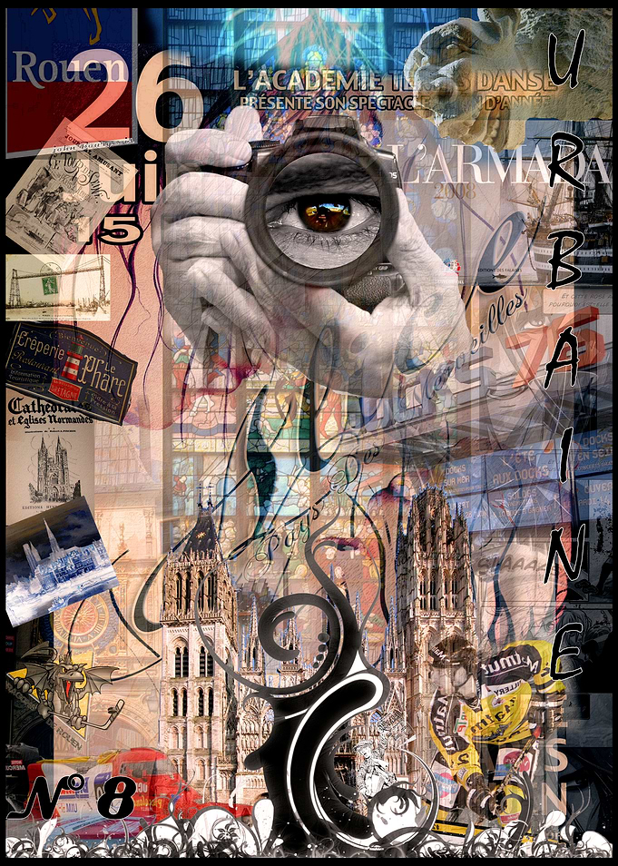 Rouen Collage Art