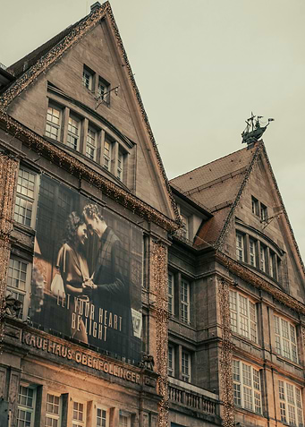 Facade with Movie Poster