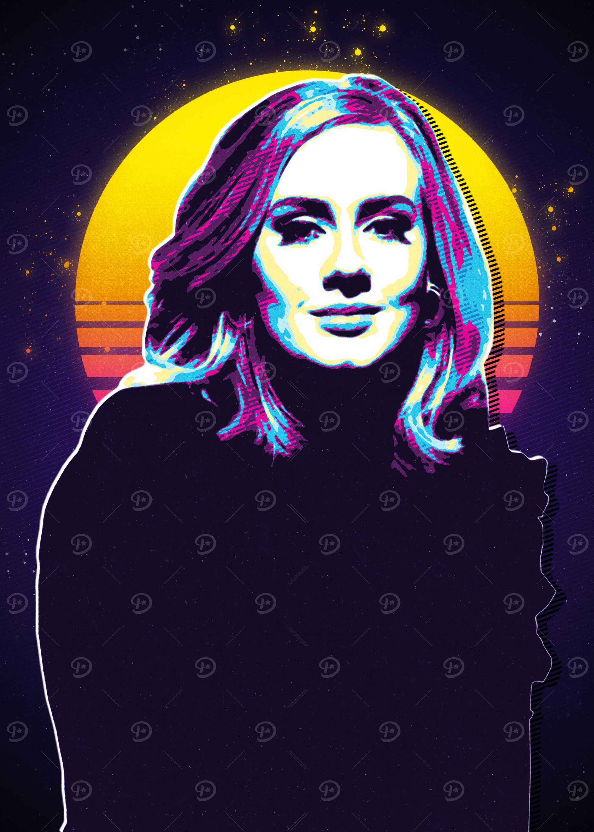 Adele Retro Art