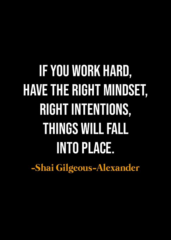 Motivational Quote - Shai Gilgeous-Alexander