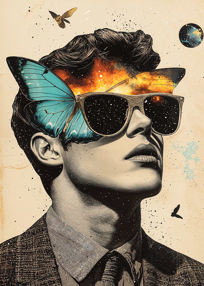Man with Galaxy Inside