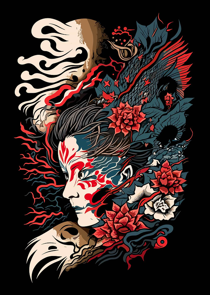 Japanese Geisha Tattoo Art
