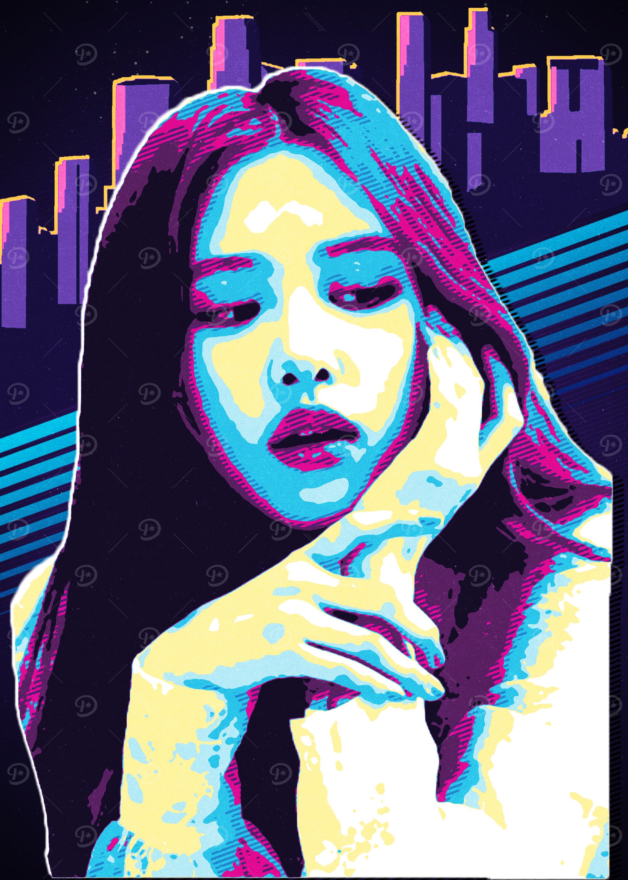 Retro Pop Art Portrait