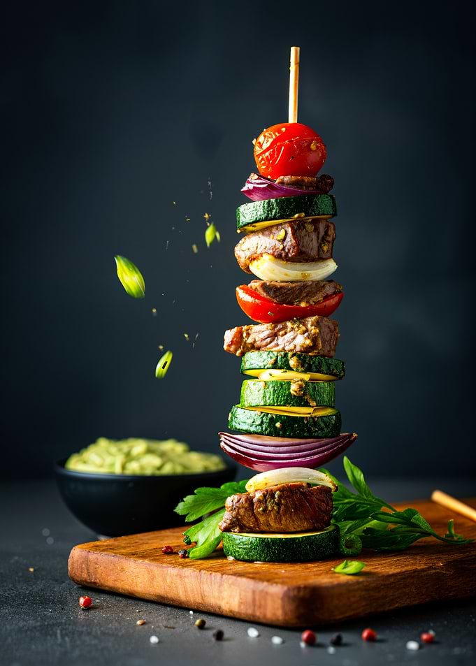 Grilled Skewer with Vegetables