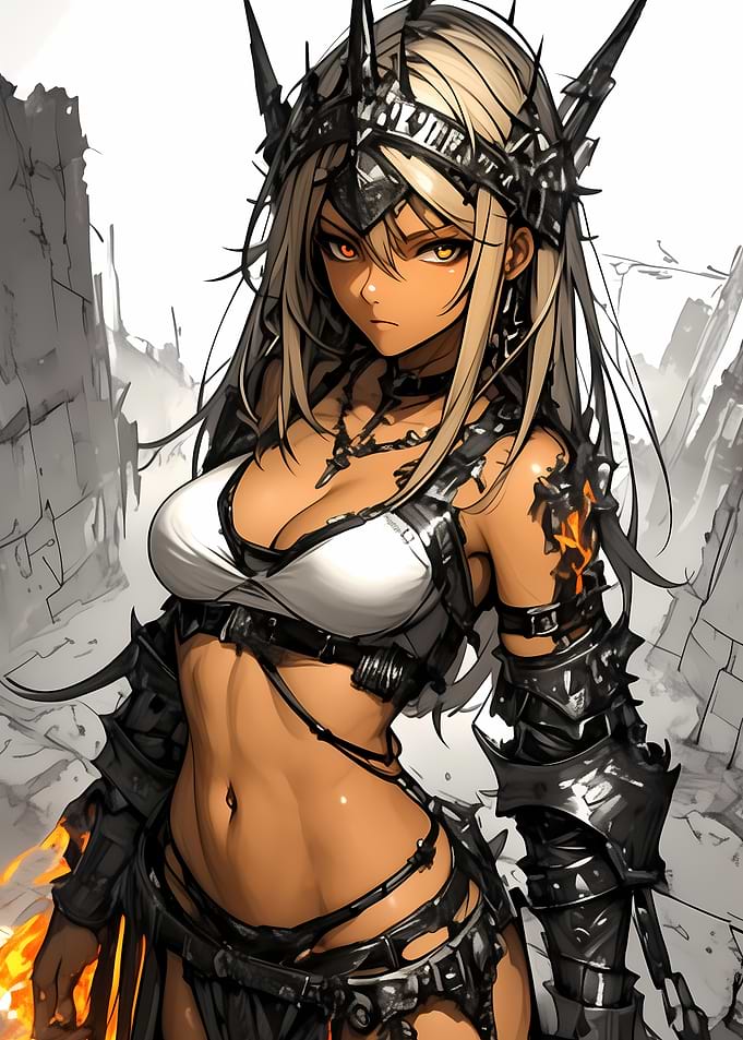 Anime Warrior Woman