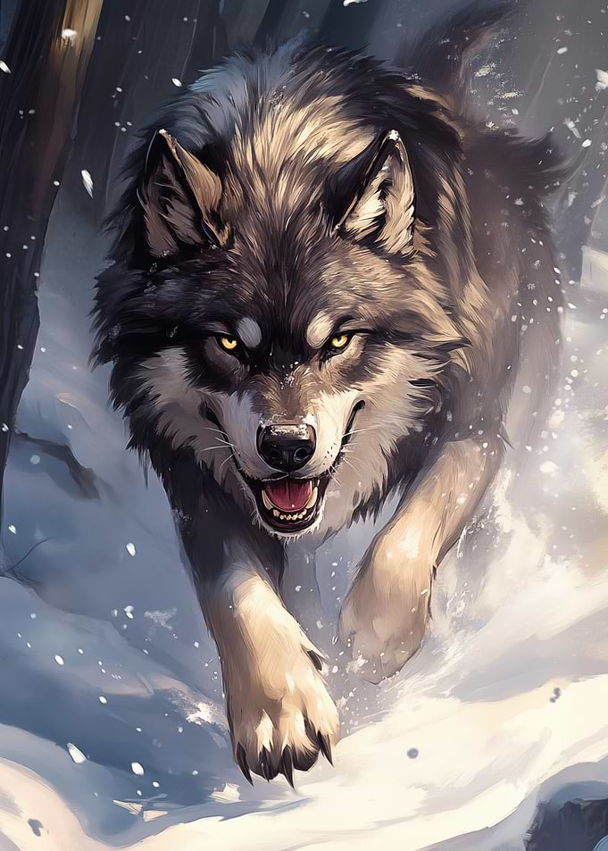 Wolf in Snow