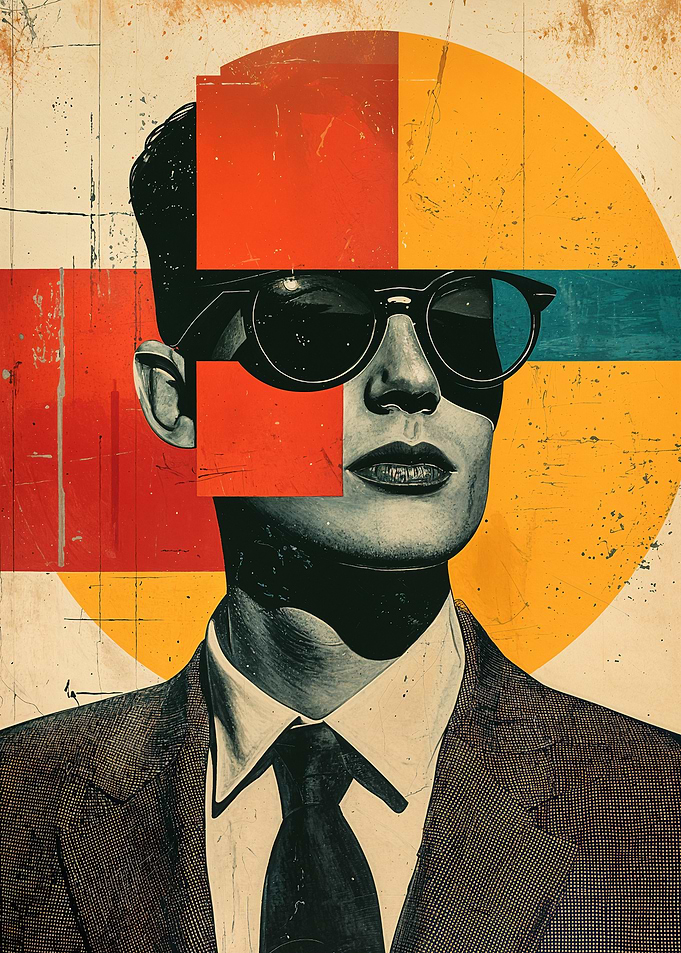 Geometric Portrait in Sunglasses