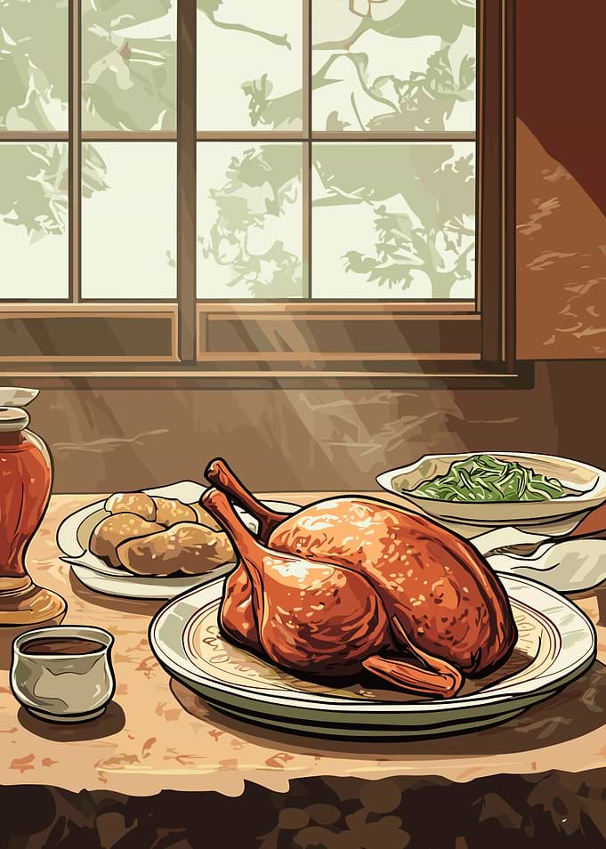 Roasted Duck Dinner