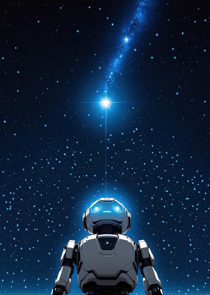 Robot Gazing at Stars