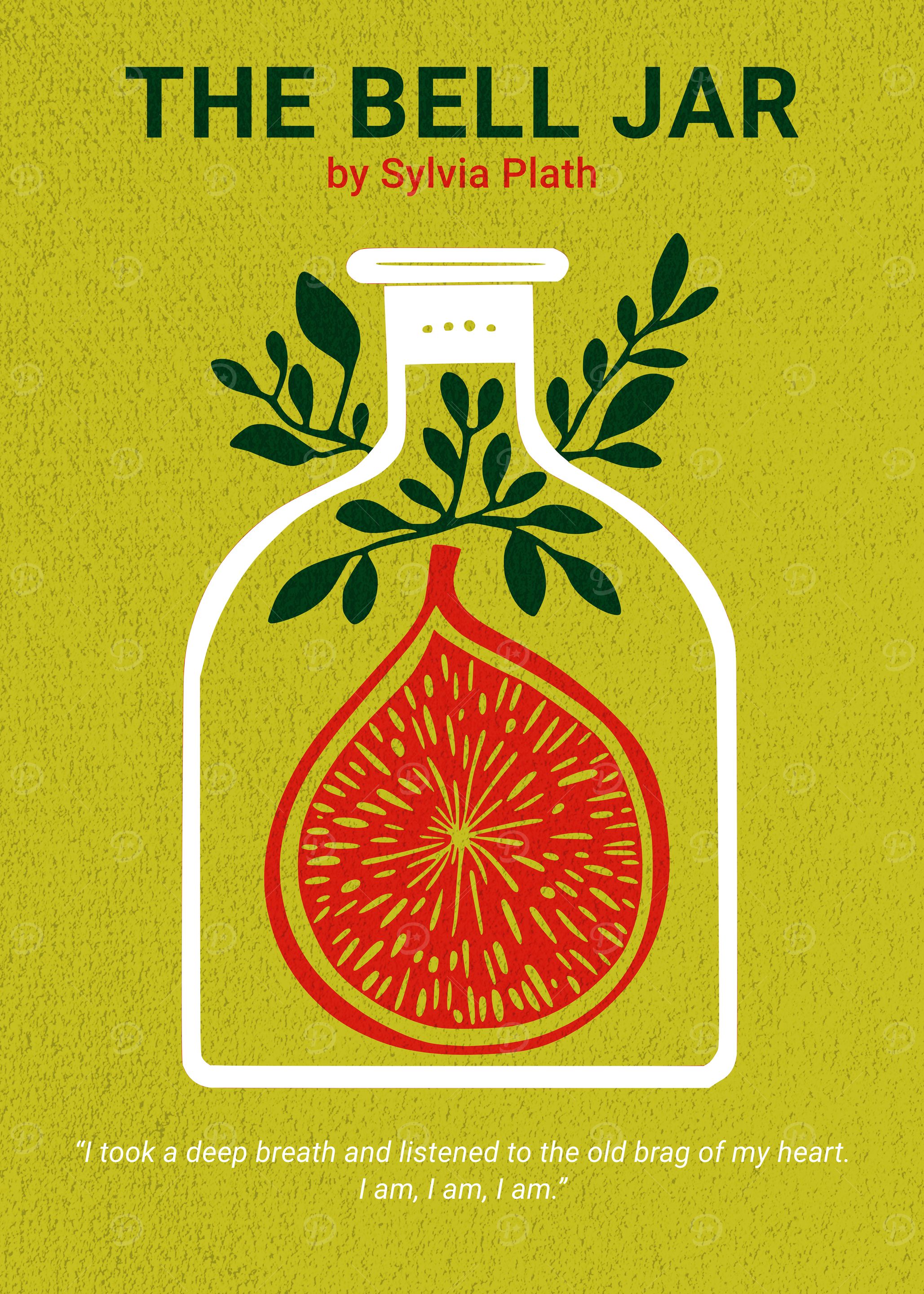 The Bell Jar Minimalist Book Cover