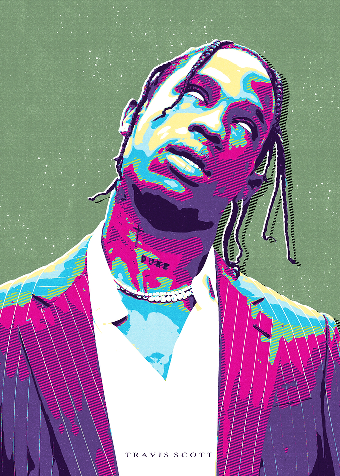 Travis Scott Pop Art