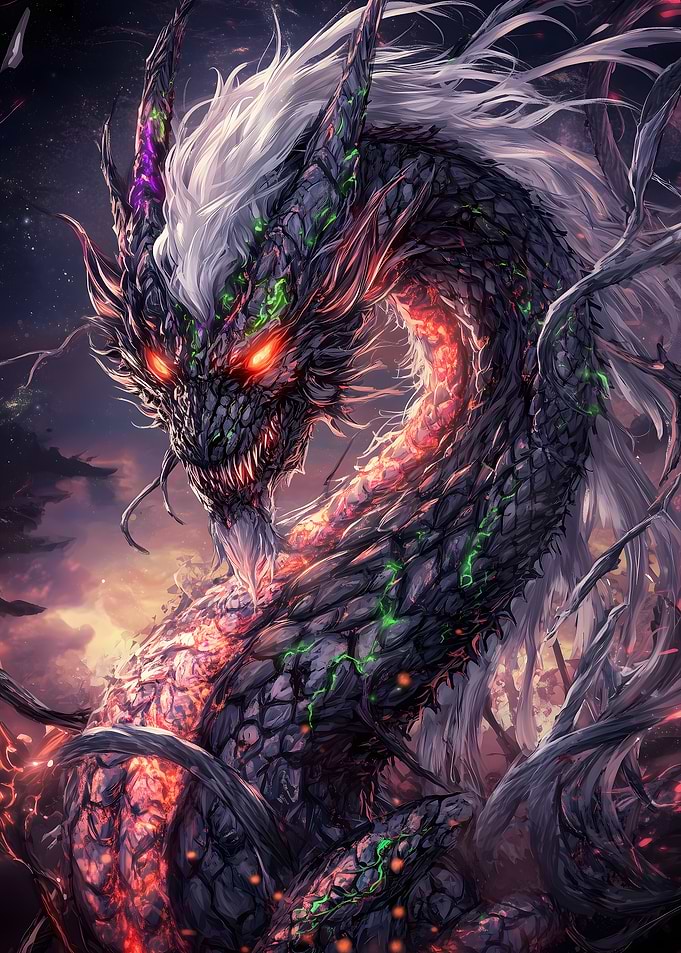 Fiery Stone Dragon