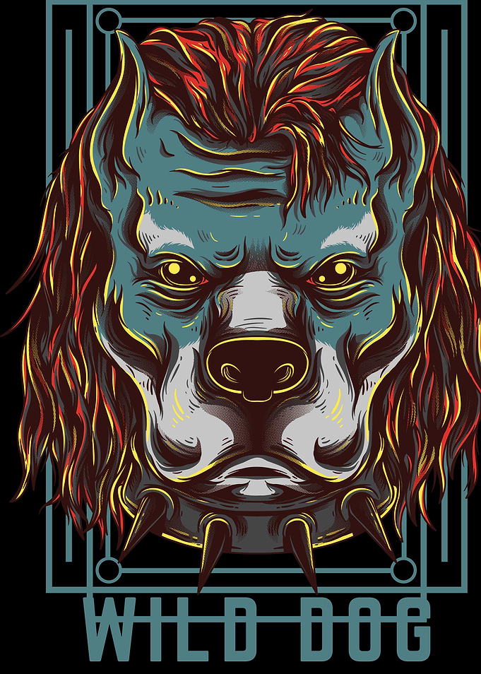 Wild Dog Illustration