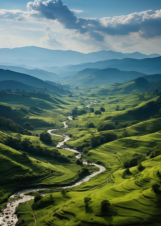 Serene Mountain Valley
