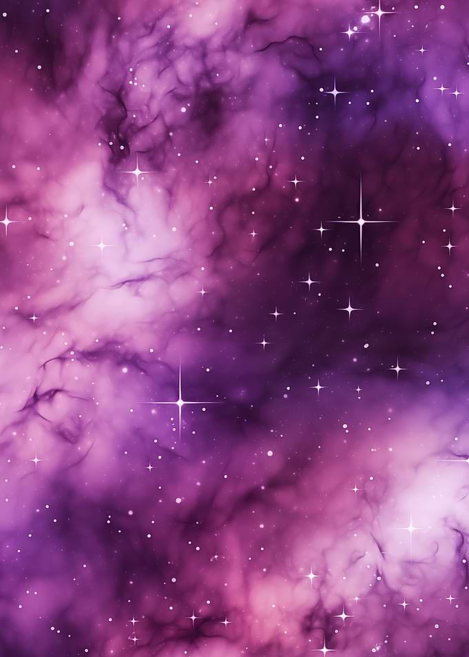 Purple Nebula with Stars