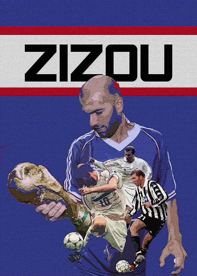 Zizou Football Poster