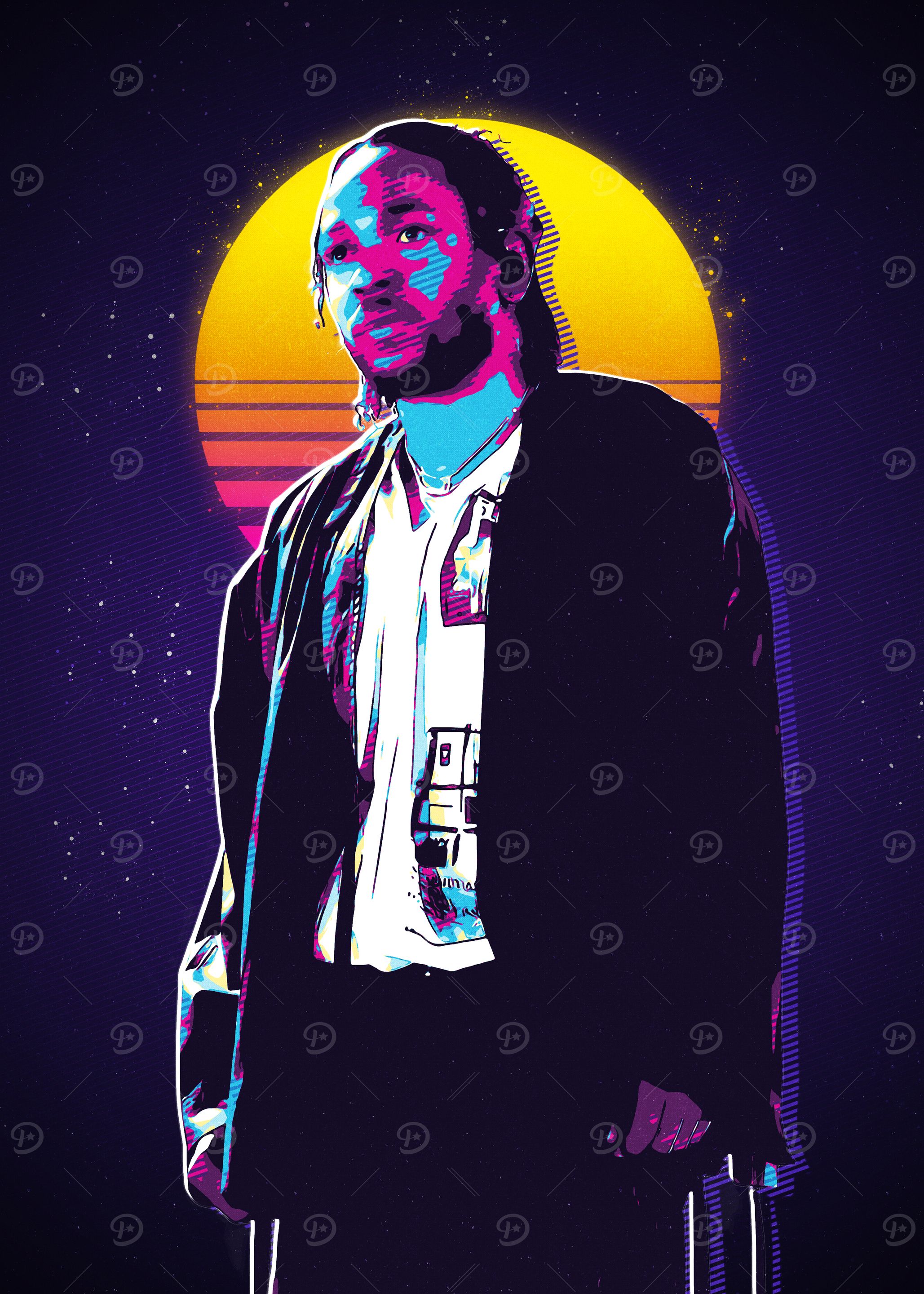 Kendrick Lamar Retro Art
