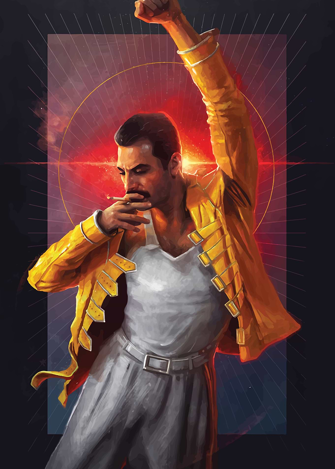 Freddie Mercury Portrait