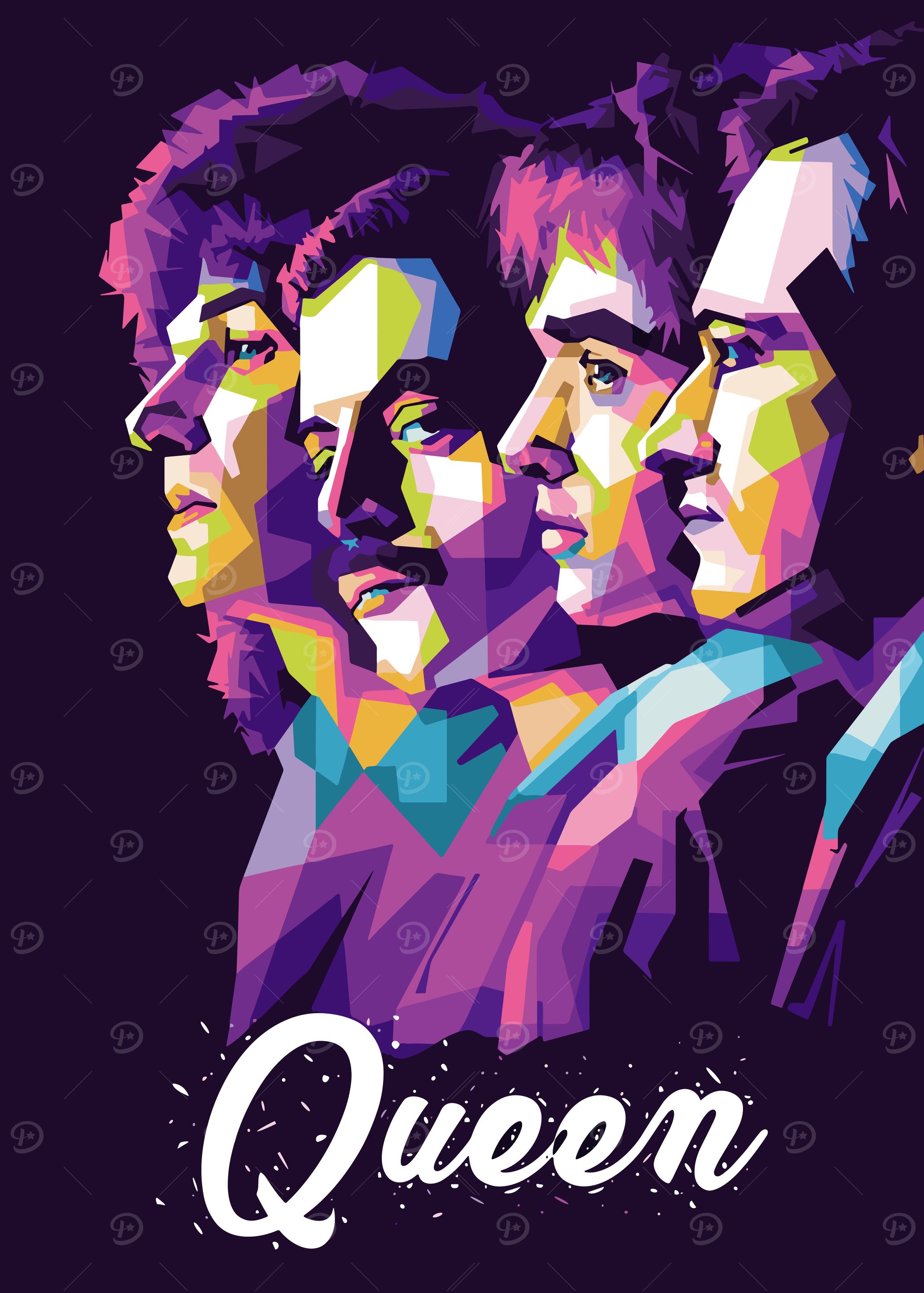 Queen Band Pop Art