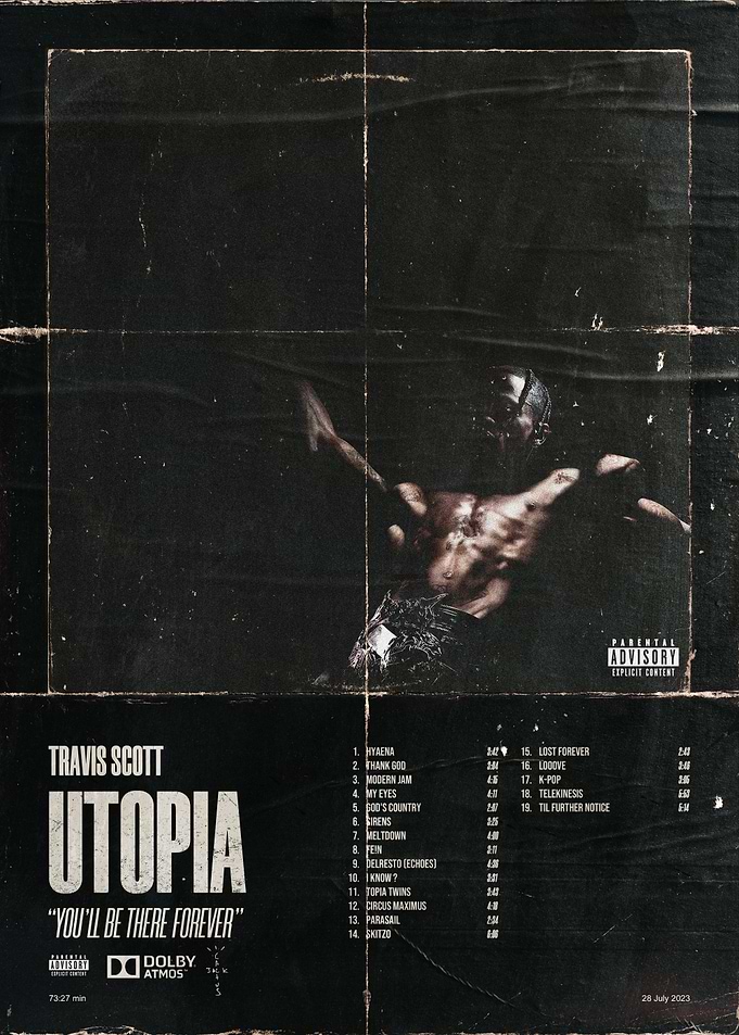 Travis Scott Utopia Album Cover