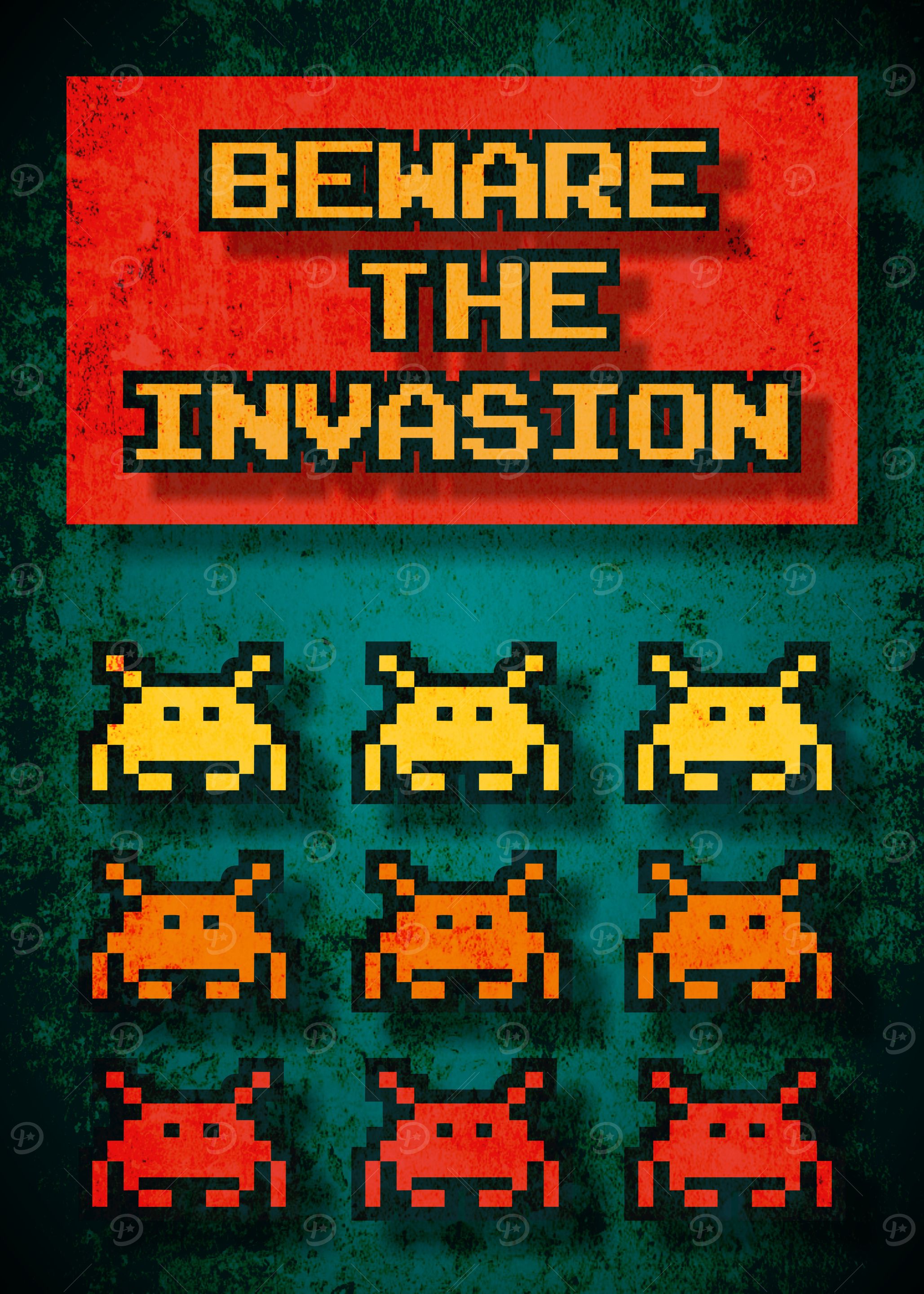 Space Invaders Warning
