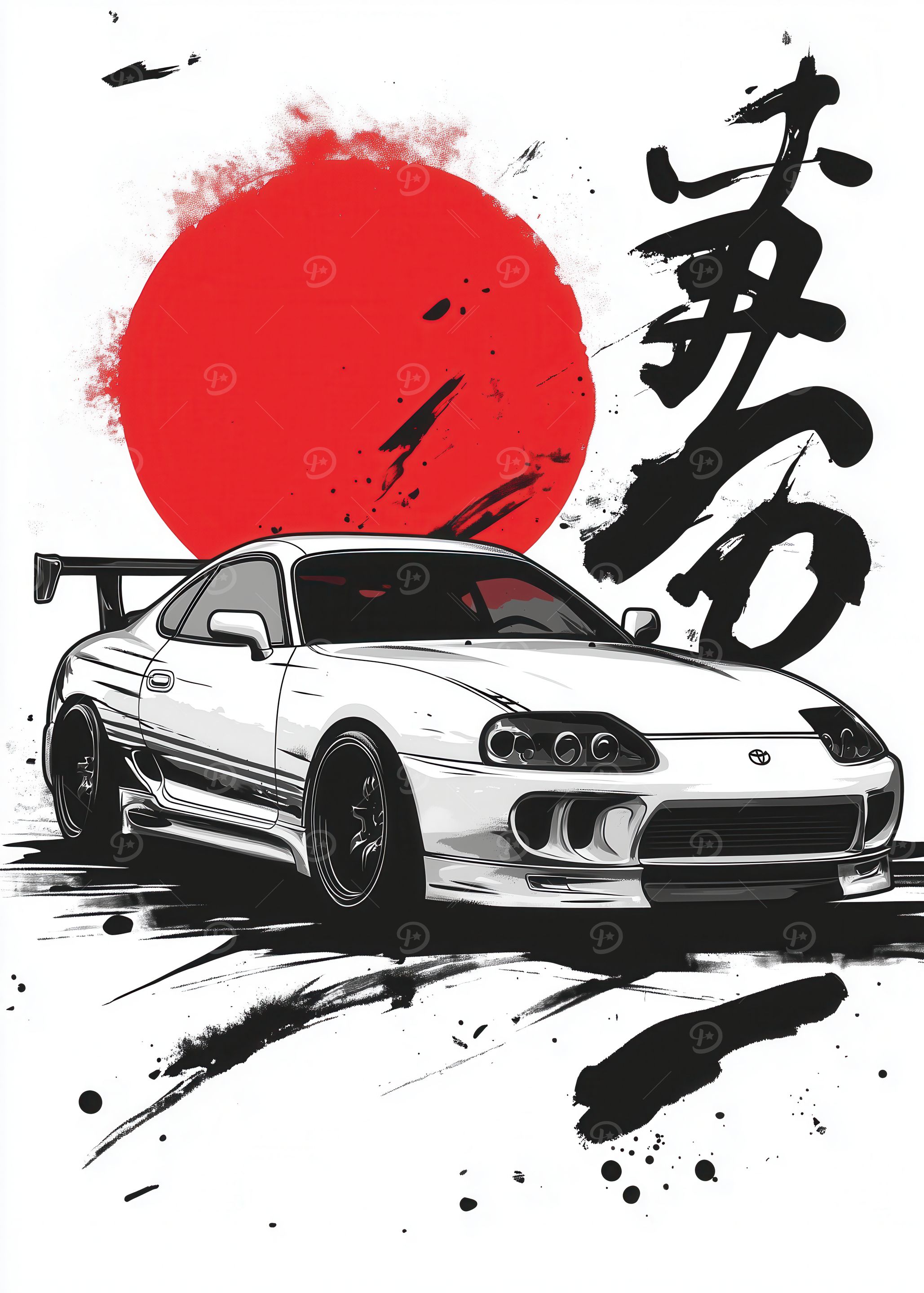Toyota Supra Japanese Art