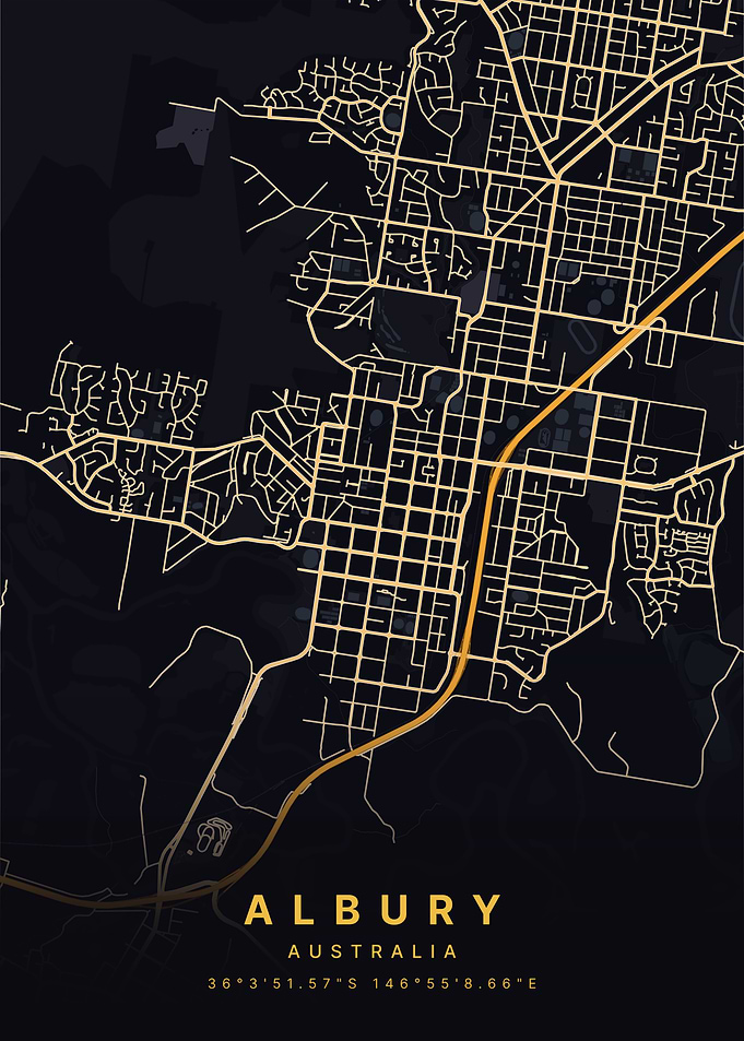 Albury Australia City Map