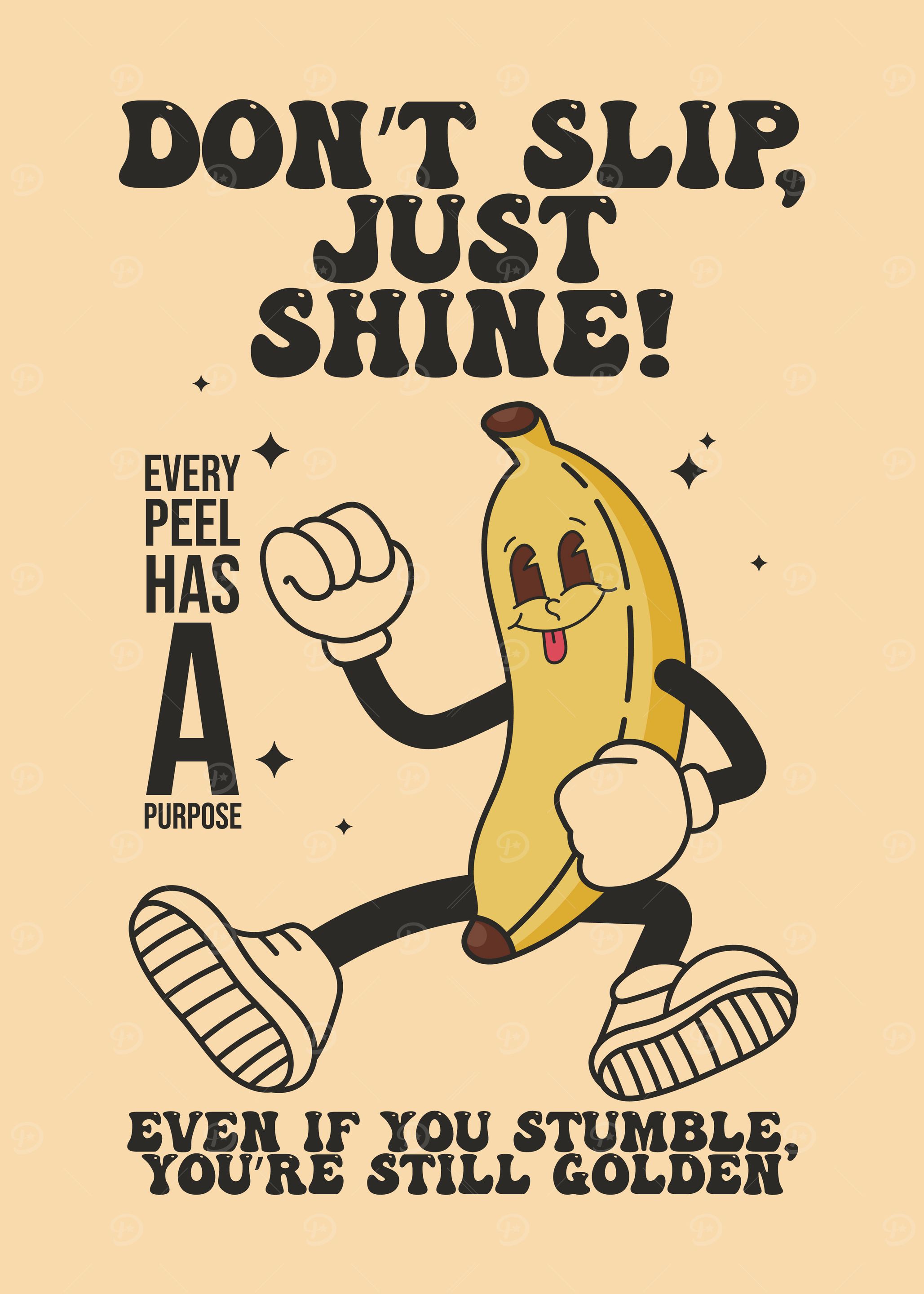 Don’t Slip Retro Poster