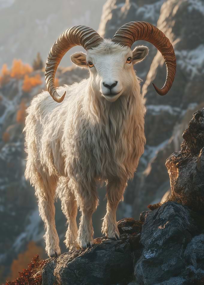 Mountain Goat Portrait