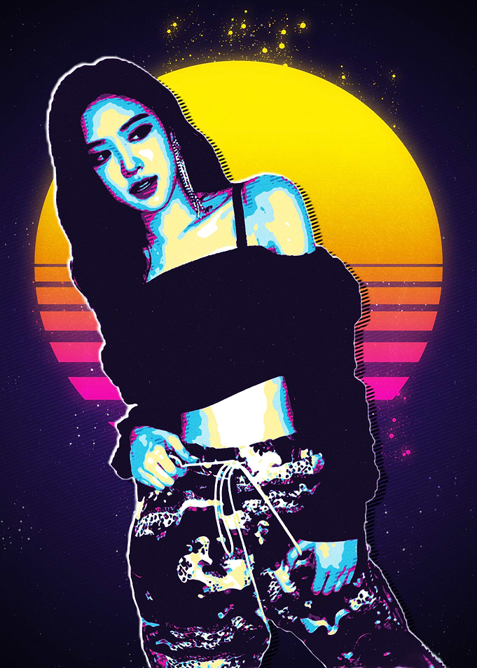 Retro Pop Art Portrait