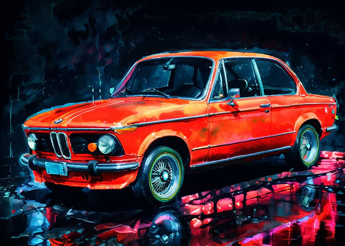 Red BMW 2002