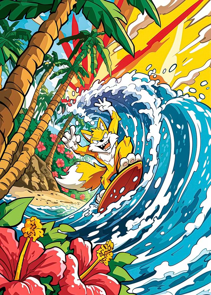 Surfer Coyote