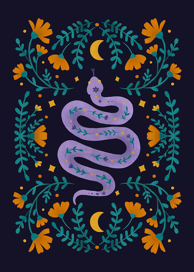 Mystical snake Illustration
