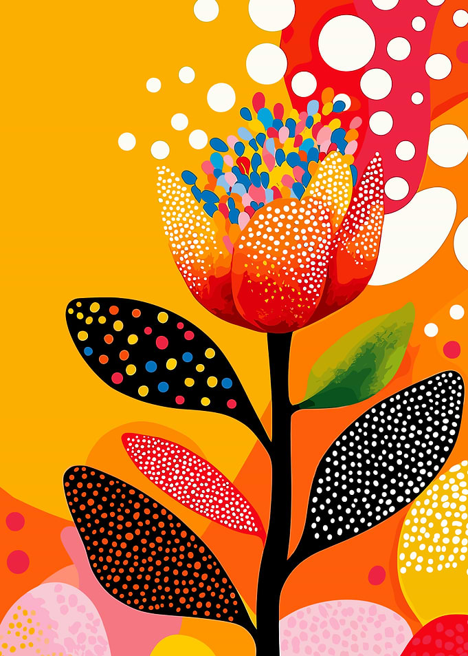 Colorful Abstract Flower