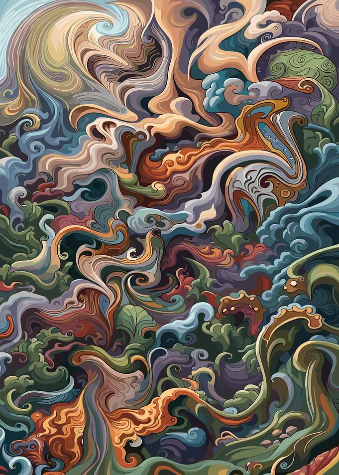 Abstract Swirling Pattern