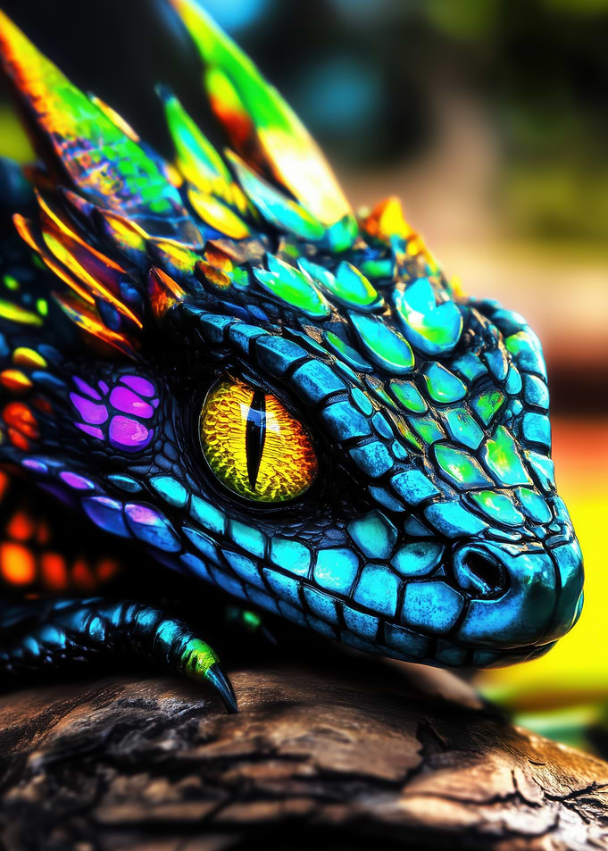 Rainbow Dragon Close-Up