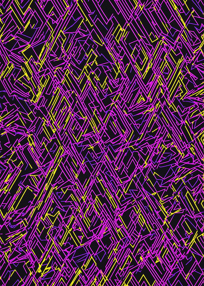 Neon Geometric Pattern