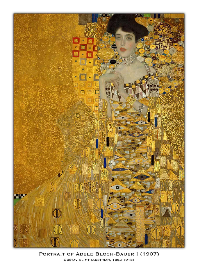 Gustav Klimt's Adele Bloch-Bauer I Portrait