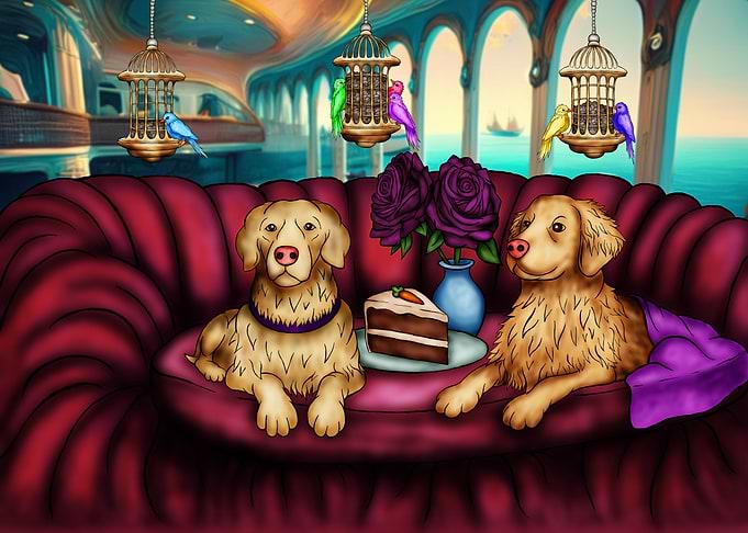 Doggie Date with Cake
