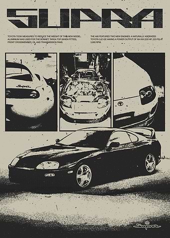 Toyota Supra MK4 Retro