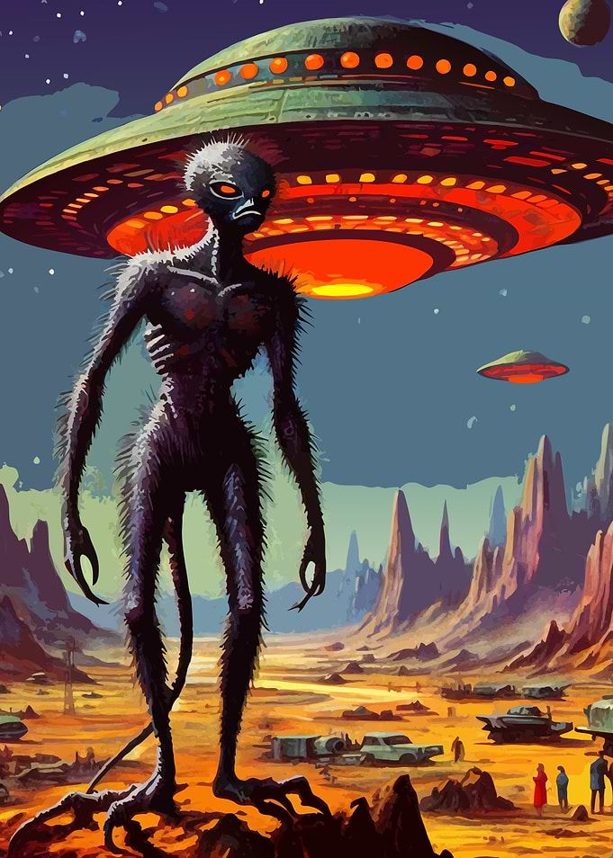 Alien UFO Sci-Fi Encounter