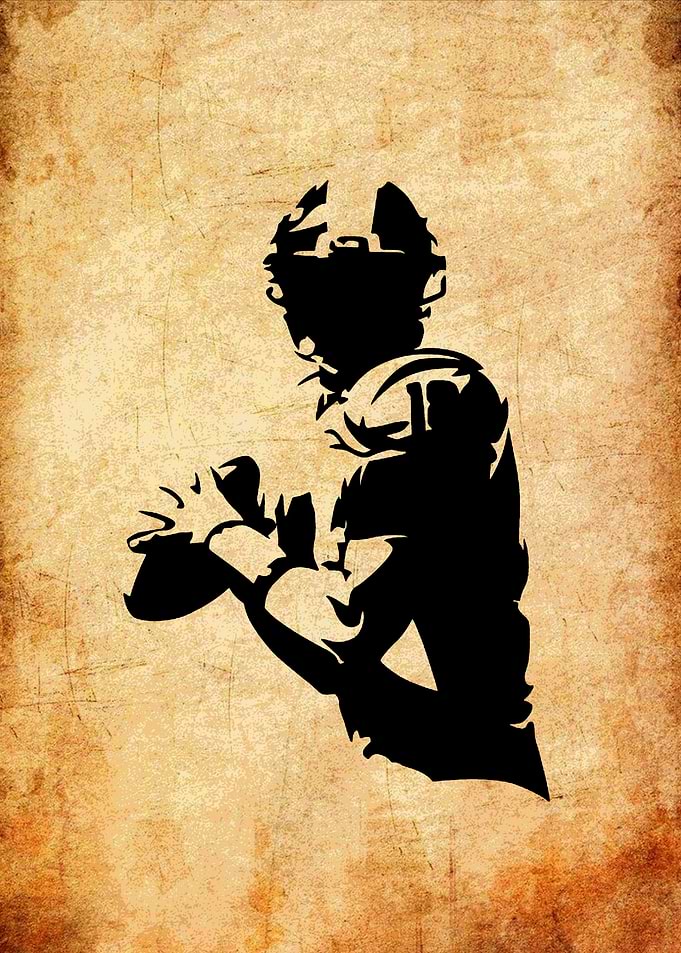 Football Player Silhouette