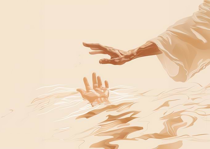 Jesus Hand Reaching Out