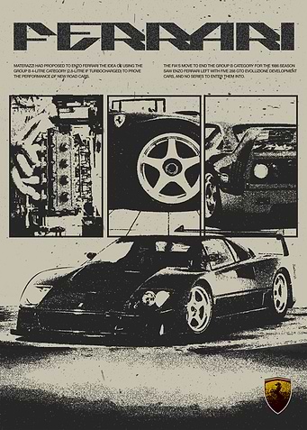 Ferrari F40 Retro Style