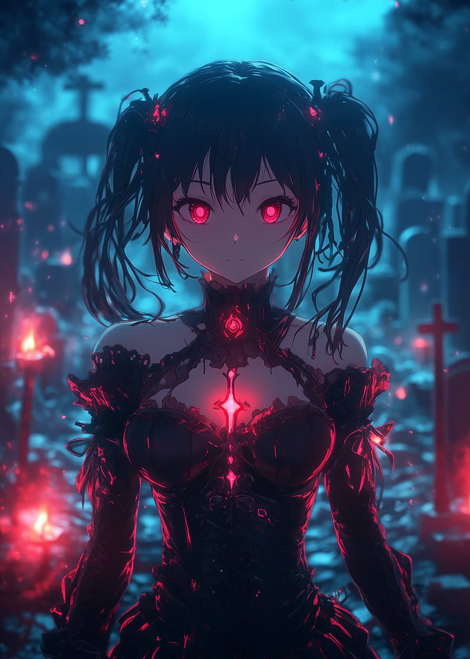 Shadowlight Empress: Anime Gothic Art