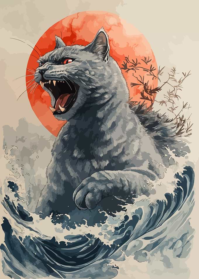 Cat in the Storm