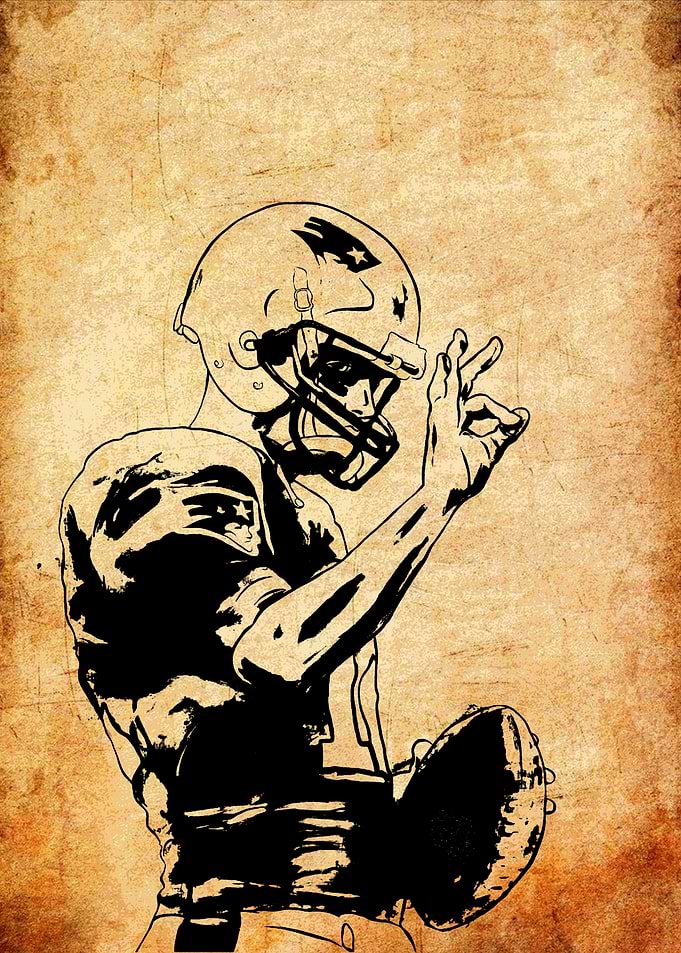 Football Player Silhouette