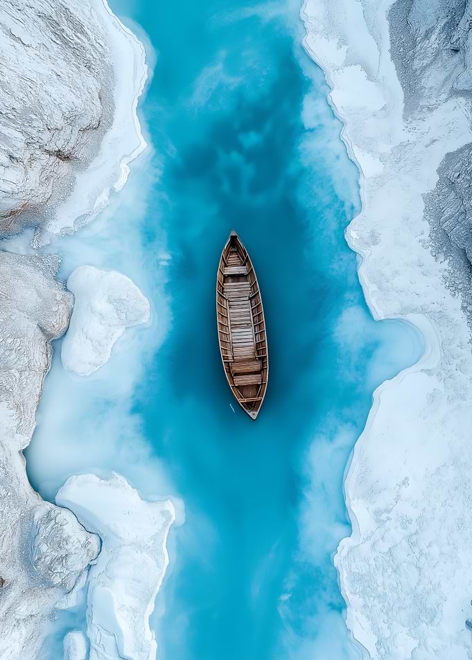 Boat in Turquoise Water