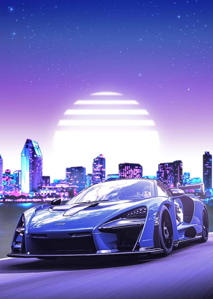 McLaren Senna Synthwave